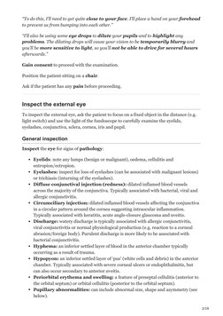 Fundoscopy OSCE Guide and Checklist | PDF | Cornea | Retina