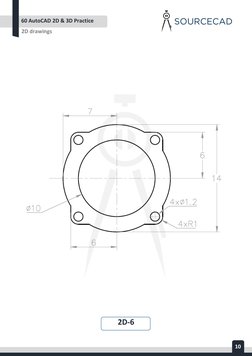 60 AutoCAD 2D & 3D Practice Drawings | PDF | Autodesk | Software