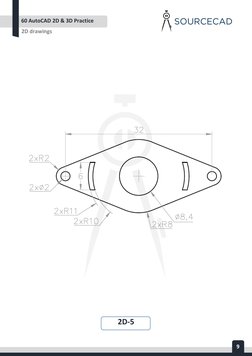 60 AutoCAD 2D & 3D Practice Drawings | PDF | Autodesk | Software