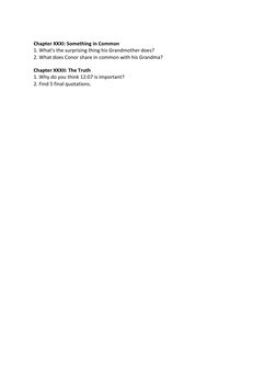A Monster Calls: Chapter Questions | PDF | Language Arts & Discipline ...