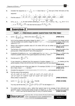 Sequence and Series Problem Set | PDF | Summation | Sequence