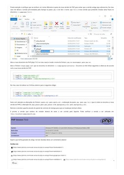 Preste atenção e veriÒque que vai atribuir um nome diferente à pasta da nova versão do PHP para evitar que a versão antiga se