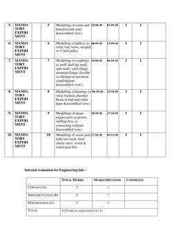 5. 
MANDA 
TORY 
EXPERI 
MENT 
 
5 
Modelling of cotter and 
knuckle joint (part 
&assembled view). 
 
25-08-20 
01-09-20