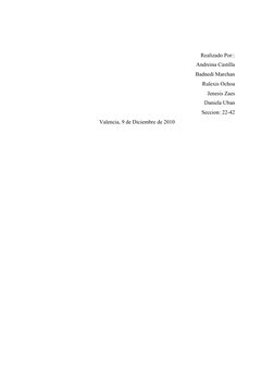Realizado Por::
Andreina Castilla
Badnedi Marchan
Rulexis Ochoa
Jenesis Zaes
Daniela Uban
Seccion: 22-42
Valencia, 9 de Dicie