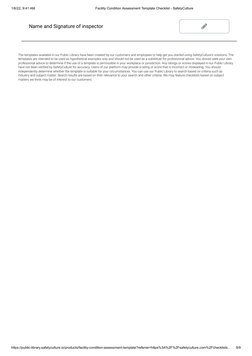 Facility Condition Assessment Checklist | PDF | Plumbing | Elevator