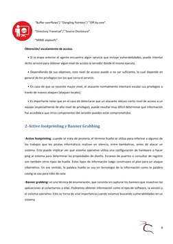 4 
 
 
“Buffer overflows”/ “Dangling Pointers”/ ”Off-by-one”. 
 
“Directory Traversal”/ “Source Disclosure”. 
 
“MIME explosi