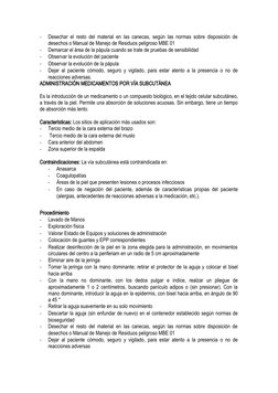 -
Desechar el resto del material en las canecas, según las normas sobre disposición de
desechos o Manual de Manejo de Residuo