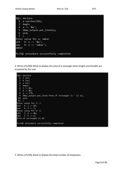 Omkar Sanjay Narkar                                           Roll no: 318                                               SYI