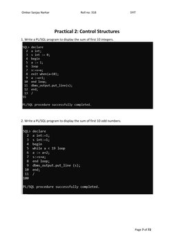 Omkar Sanjay Narkar                                           Roll no: 318                                               SYI