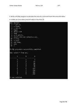 Omkar Sanjay Narkar                                           Roll no: 318                                               SYI