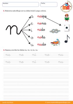 Nombre:
Fecha:
© www.materialdeaprendizaje.com
Lecto-escritura
n
a
e
i
o
u
 na    ne    ni    no    nu   
 na    ne    ni