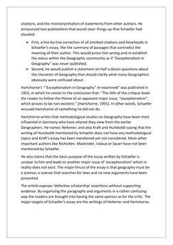Schaefer Geography Hartshorne-Schaefer Geography Debate | PDF | Geography | Science