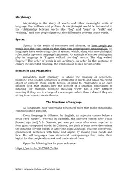 Key Components of Language Explained | PDF | Word | Morphology ...