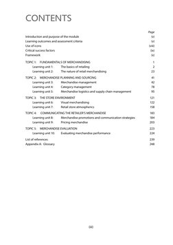 (iii) 
CONTENTS
 
Page
Introduction and purpose of the module 
(v)
Learning outcomes and assessment criteria 
(v)
Use of ic