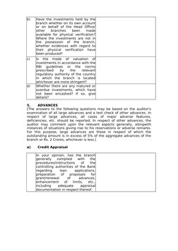 LFAR Format for Bank Audit 2025 | PDF | Auditor's Report | Debits And ...