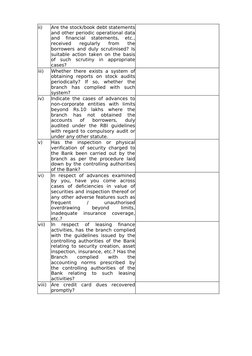 LFAR Format for Bank Audit 2025 | PDF | Auditor's Report | Debits And ...