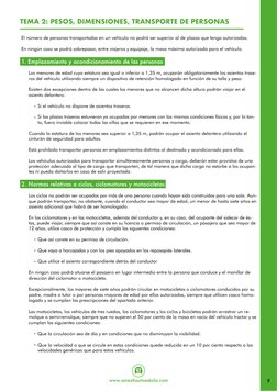 www.ameztiautoeskola.com
TEMA 2: PESOS, DIMENSIONES, TRANSPORTE DE PERSONAS
1. Emplazamiento y acondicionamiento de las perso