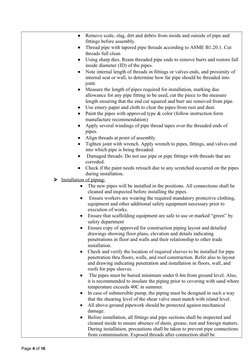 Diesel Generator Fuel System Method Statement | PDF | Pipe (Fluid ...