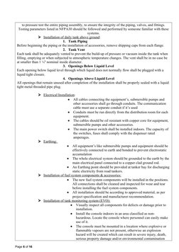 Diesel Generator Fuel System Method Statement | PDF | Pipe (Fluid ...