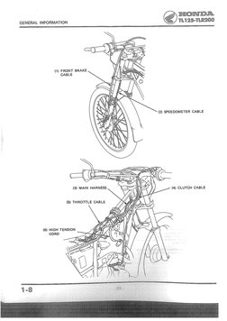 Honda TL125 TLR200 Shop | PDF