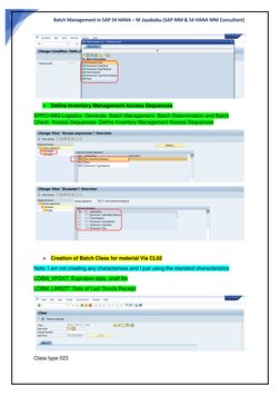 SAP Batch Management Process Overview | PDF | Inventory | Shelf Life