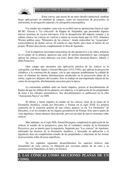 TEMA 54: LAS CÓNICAS. ESTUDIO ANALÍTICO                                  3 
 
Estas curvas, que nacen de un mero desafío