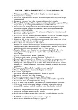 Capital Investment Appraisal Techniques | PDF | Capital Budgeting | Net ...