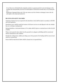 Method Statement For Flooring Works | PDF | Flooring | Tile