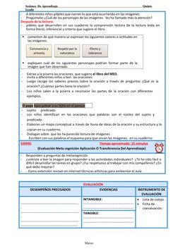 Sesiones  De Aprendizaje