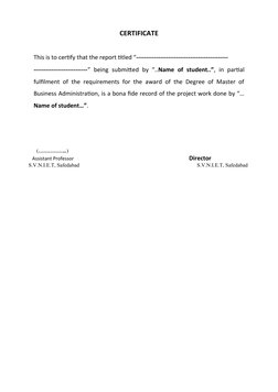 CERTIFICATE
This is to certify that the report titled “----------------------------------------------
-----------------------