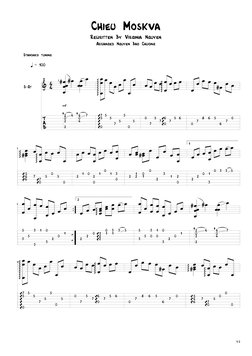 Chieu Moskva
Rewritten By Virginia Nguyen
Arranged Nguyen Bao Chuong
1/2
= 100
Standard tuning
1
2
2
20
4
404
7
75
0
5 5
7 5