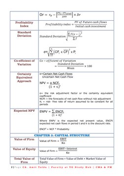 2 | P a g e  C A .  A m i t  T a l d a  |  F a c u l t y  a t  V G  S t u d y  H u b  |  C M A  &  F M  
Or      [