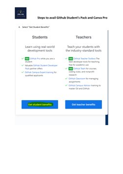 Accessing Canva Pro via GitHub Student Pack | PDF | Career & Growth ...