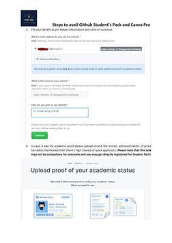 Accessing Canva Pro via GitHub Student Pack | PDF | Career & Growth ...