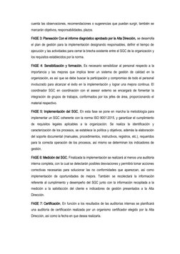 Pasos para Implementar un SGC | PDF | Planificación | Sistema de manejo ...