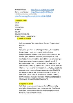 INTRODUCCION             https://youtu.be/5ZJtwWEAOO4  (https://youtu.be/5ZJtwWEAOO4)     
 Como hacerlo aquí       https://y