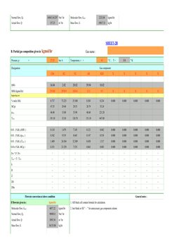 14043.161297
2232.08
kgmol/hr
 Actual flow, Q
157.25
 Mass flow, G
19017.31
kg/hr
SHEET-2B
        Gas name :
 Pressure, p