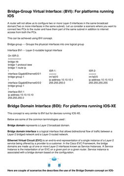 Understanding BDI and BVI in Networking | PDF | Router (Computing ...