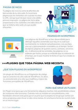 Tu página de inicio es como la alfombra de
bienvenida de tu sitio web. Es la primera
página que los visitantes ven cuando esc