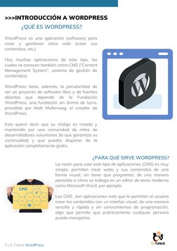 WordPress es una aplicación (software) para
crear y gestionar sitios web (crear sus
contenidos, etc.).
Hay muchas aplicacione