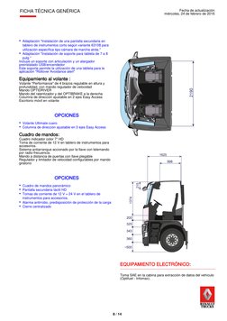 Adaptación "Instalación de una pantalla secundaria en
tablero de instrumentos corto según variante 63108 para
utilización esp