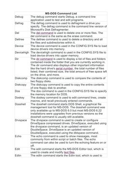 Comprehensive MS-DOS Command Guide | PDF | Computer File | Computing