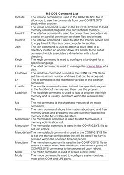 Comprehensive MS-DOS Command Guide | PDF | Computer File | Computing