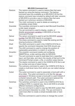 Comprehensive MS-DOS Command Guide | PDF | Computer File | Computing