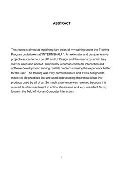 UX/UI Design Internship Report at Internshala | PDF | User Interface ...
