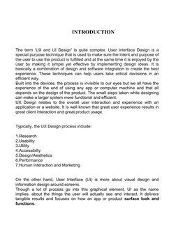 UX/UI Design Internship Report at Internshala | PDF | User Interface ...