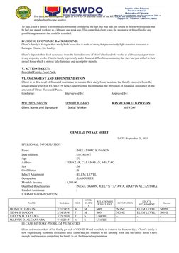five days, he was suspected again of COVID-19 after the result of the RTPCR of his mother-in-law and 
stepdaughter became pos