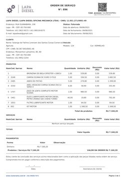LAPA DIESEL (LAPA DIESEL OFICINA MECANICA LTDA) - CNPJ: 11.951.271/0001-49
Endereço: RUA GUANABARA, 158 
Lapa - PR - CEP: 83.