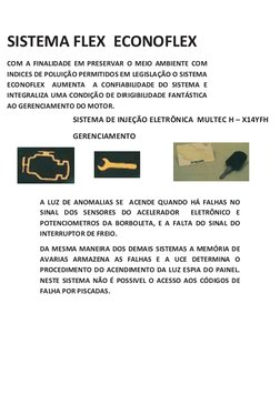 SISTEMA FLEX  ECONOFLEX 
COM A FINALIDADE EM PRESERVAR O MEIO AMBIENTE COM 
INDICES DE POLUIÇÃO PERMITIDOS EM LEGISLAÇÃO O SI