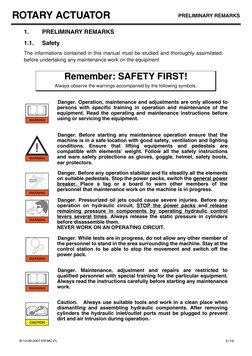 Rotary Actuator Service Manual | PDF | Mechanical Engineering ...